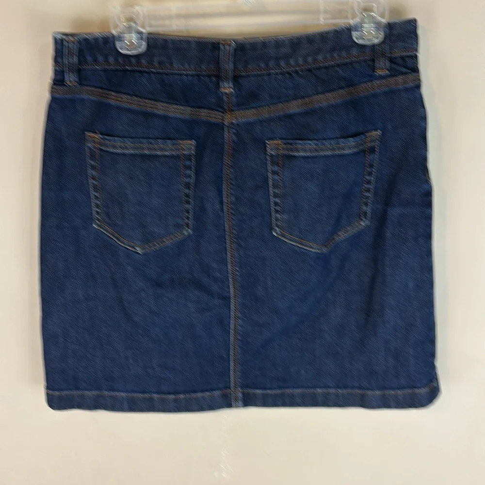 Boden Dark Wash Jean Skirt 5 Pocket Size 8R  W6444